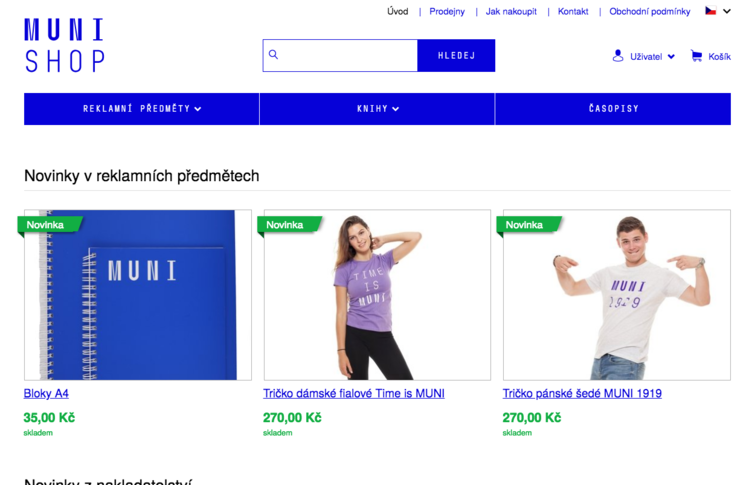 MUNISHOP – e-shop Masarykovy univerzity