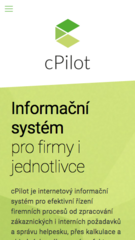 cPilot – informační systém pro firmy i jednotlivce