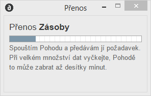 Průběh přenosu